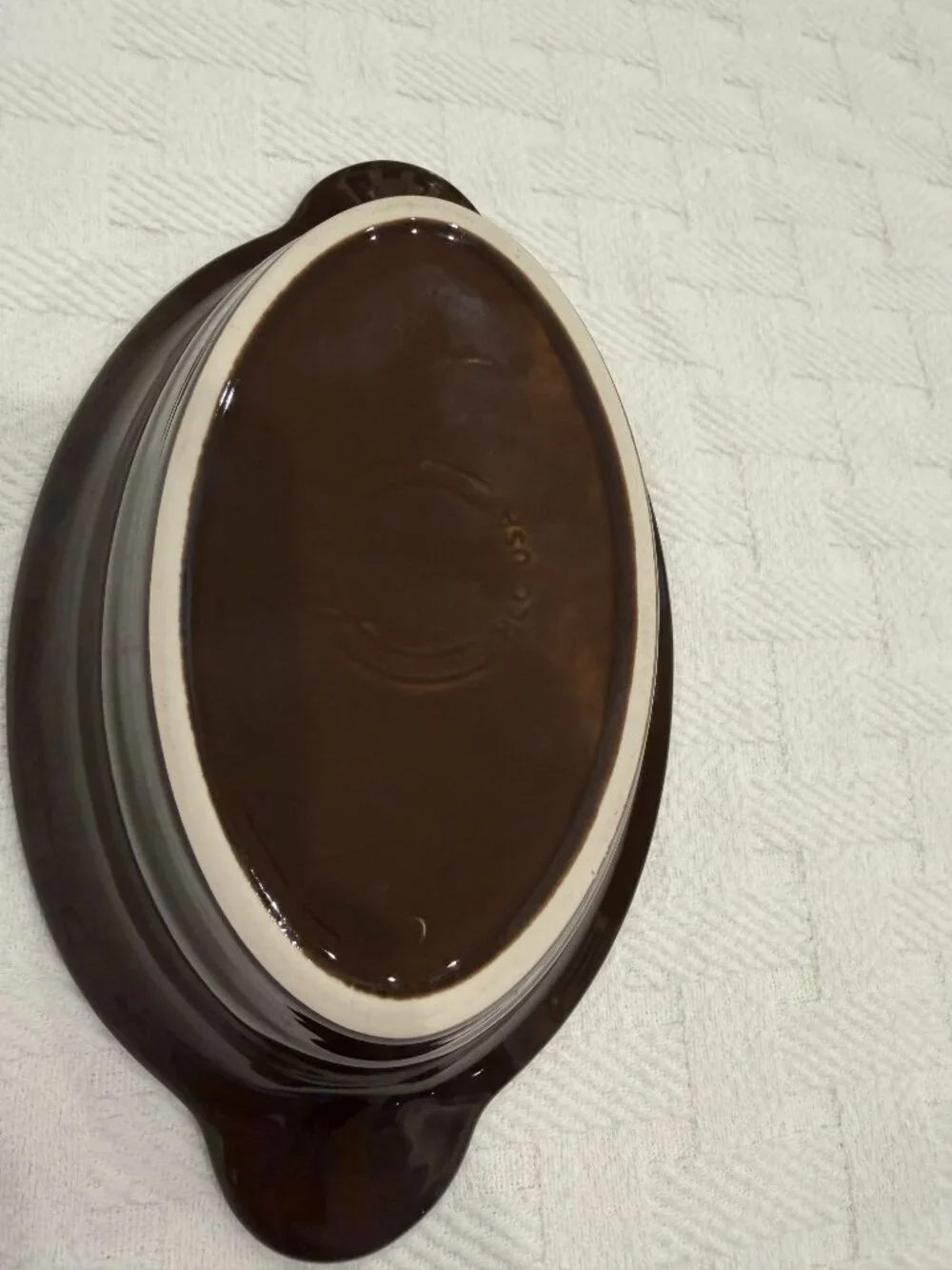 Fiesta Chocolate Brown Individual Oval Baker Au Gratin Dish HLC USA Discontinued